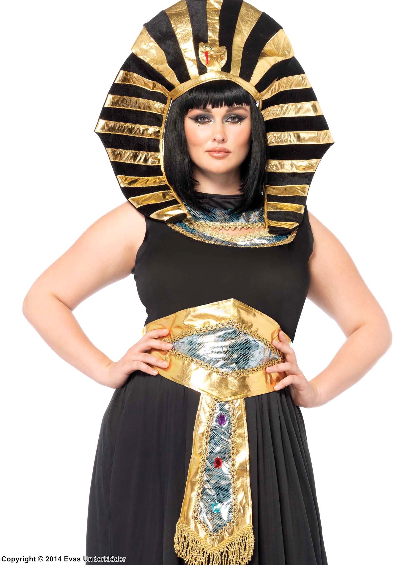 Egyptisk drottning, maskeraddräkt, plus size